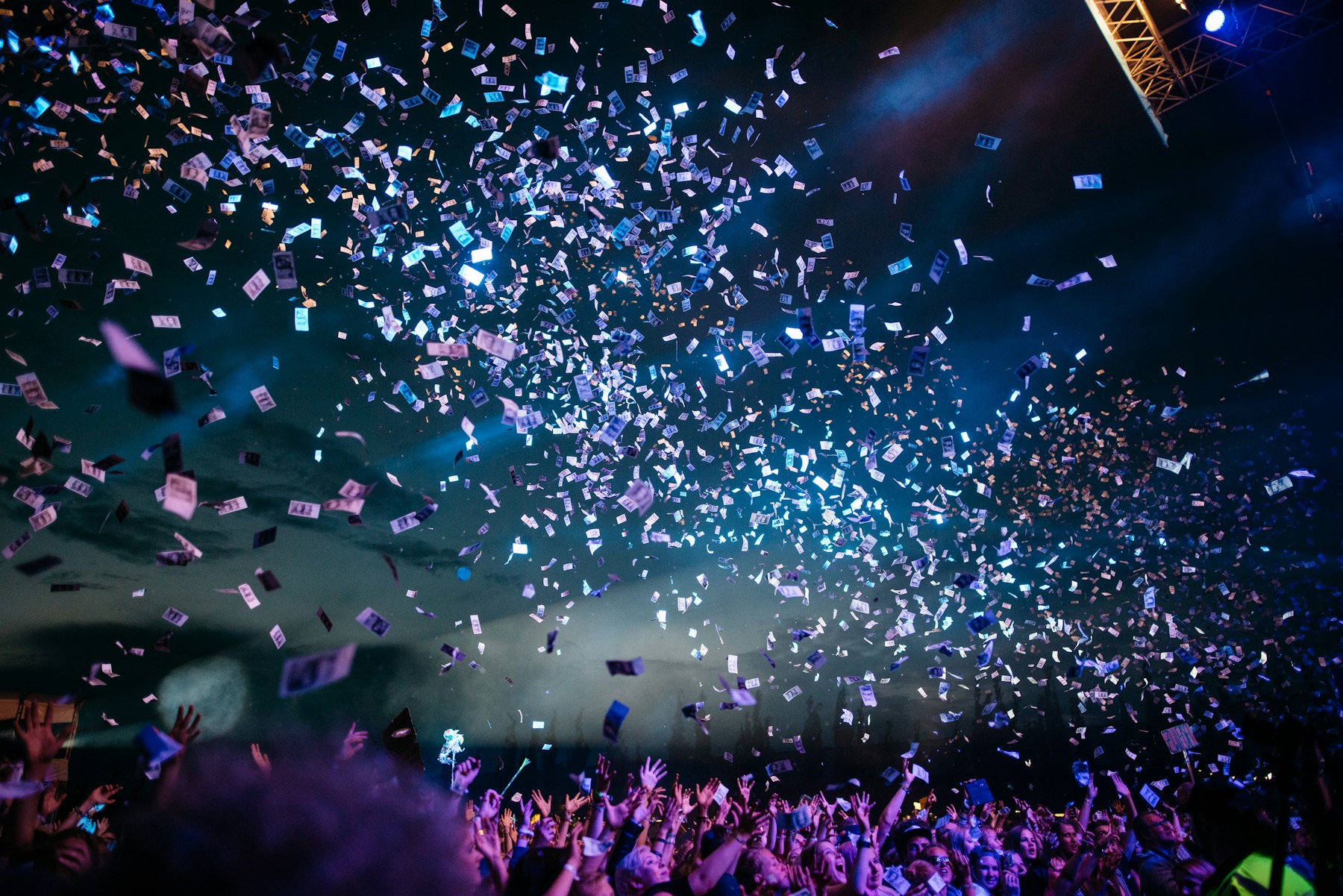 Professional security coverage for a large public event